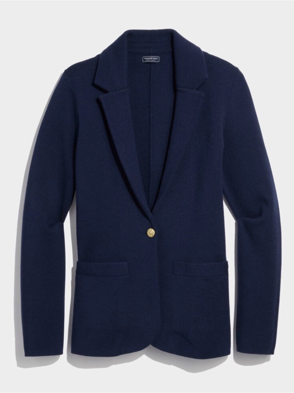 Vineyard Vines Navy Single-Button Blazer